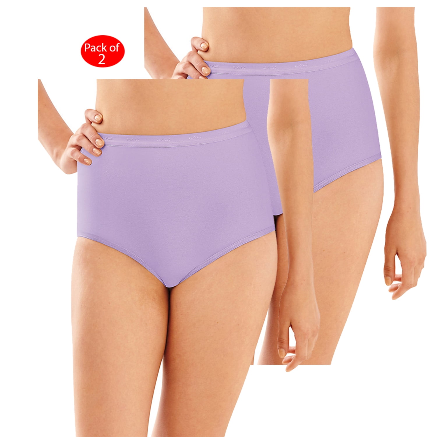 Bali Bali FullCutFit Stretch Cotton Brief, Color Morning Orchid