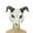 A002- Clear (B), variant on Halloween Party Mask, Scary Halloween Mask, Gothic Halloween Decor, Halloween, Pu Goat Animal Skull Mask for Themed Dance, Photo Booth and Events-1