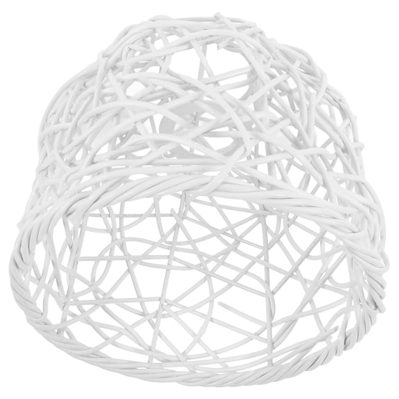 WASHWEPE 1Piece Boho Rattan Pendant Shade Hanging Lamp for Homeowners Hallway 7.7x7.7x7.5in