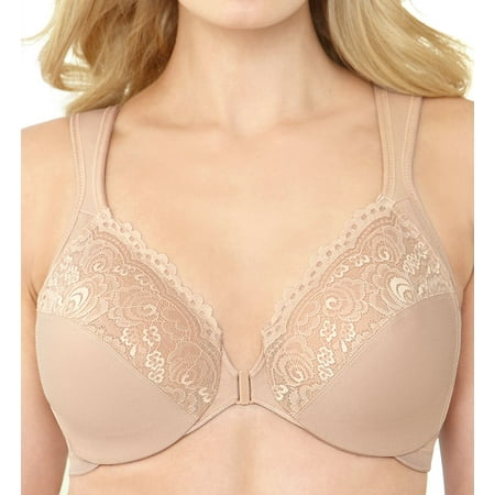 Bare Elegance Bra - Women's Glamorise 1245 Elegance Front Close Wonderwire Bra