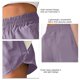 thumbnail image 4 of Pantalones cortos deportivos para mujer, pantalones cortos informales con forro y bolsillos con cremallera de cintura alta de secado rápido para uso en verano, 4 of 7