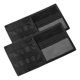 thumbnail image 1 of Organizador de visera para coche, 2 unidades, bolsa de almacenamiento multifuncional para gafas de sol, tarjetas y bolígrafos, accesorios reutilizables para coche, 1 of 7