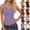 A01# Purple, variant on Women’s Ribbed Tank Top Sleeveless V Neck Fitted Basic Top Soft Stretch Casual Slim Fit Solid Color Summer Layering Shirt for Daily Wear Gym Workout,Khaki XL