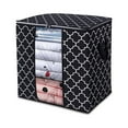 thumbnail image 1 of POINTERTECK Foldable Storage Box Portable Clothes Organizer Tidy Pouch Suitcase Non-woven Home Storage Box Quilt Storage Container Bag Box, 1 of 9