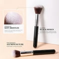 thumbnail image 4 of Fofosbeauty 15Pcs Travel Makeup Brushes set with Bag Makekup Tools Foundation Blending Blush Eyeliner Shadow Brow Concealer Brushes Kit Black, 4 of 6