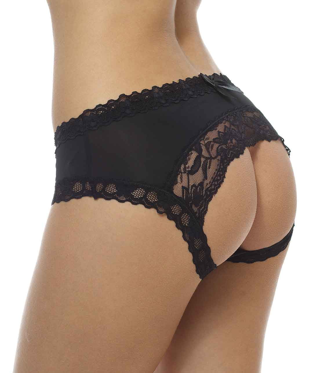 Lacy Line Plus Size Open Crotch Hip Cutouts Sexy Panties