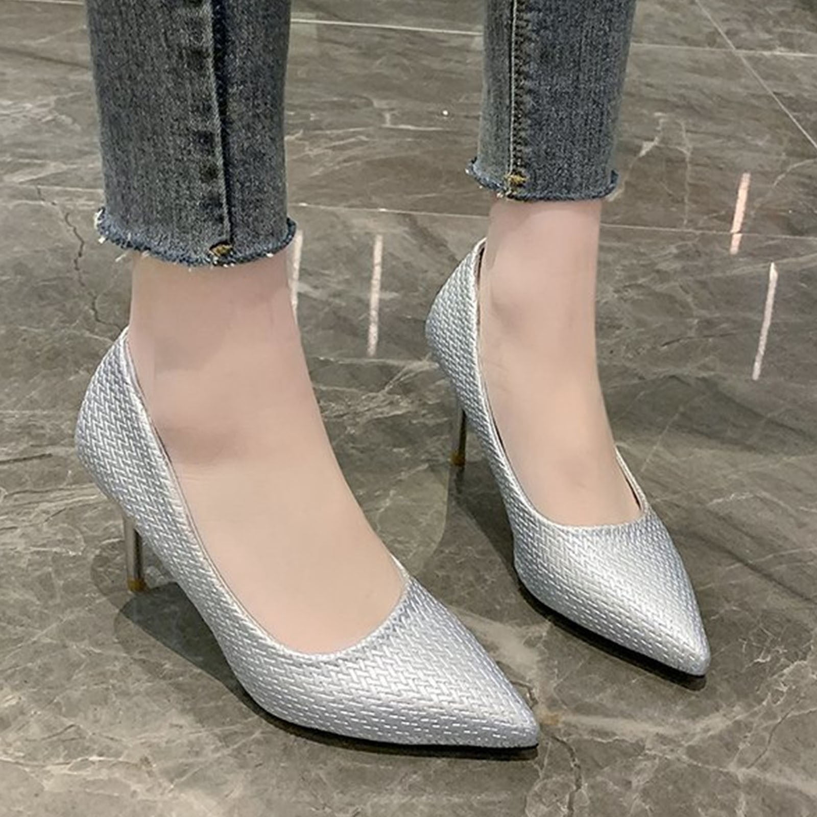 Pointed Toe Fashion Casual High Heels 