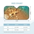 thumbnail image 3 of Bingfone Starfish And Seashell 1 Car Windshield Sunshade,Sun Foldable Sun Shield Sun Visor for Car - Medium, 3 of 8