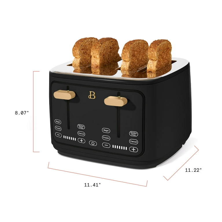 4 Slice Toasted Sandwich Maker, Black WHSWM01K – ApplianceStar