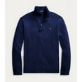 thumbnail image 3 of POLO RALPH LAUREN Mens Navy Logo Graphic Classic Fit Quarter-Zip Cotton Pullover Sweater 4LT, 3 of 3