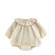 thumbnail image 1 of Body Floral de estilo coreano para niña, ropa de bebé de 0 a 3 años con cuello de hoja de loto de 100 días, ropa de bebé de una pieza para primavera y otoño, 1 of 6
