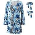 thumbnail image 1 of WILLBEST Vestidos de Mujer Ropa Europea y Femenina de Los Años 70 Ropa Hippie Vestido Estampado Femenino Chica, 1 of 2