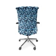 thumbnail image 5 of Ambesonne Blue Office Chair Cover Stretchable High Back, Geometric Design Stripes, Multicolor, 5 of 6