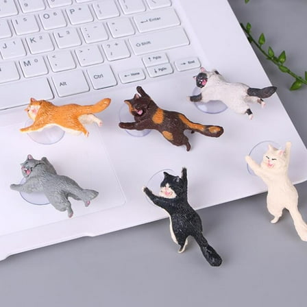 GOOHOCHY  Mobile Cartoon Accessories Desk Cat Cute Desktop Stand Suction Cups