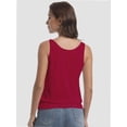 thumbnail image 3 of Women V Neck Tank Tops Summer Sleeveless Casual Tops Loose Fit Banded Bottom Shirts, 3 of 6