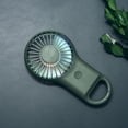 thumbnail image 4 of Mini Handheld Fan, Portable Personal Cooling Fan with Carabiner Clip, Rechargeable 3 Speed Buckle Hand Fan, Lightweight Pocket Size Hanging Buckle Fan, Battery Operated Small Hand Fan, Green, 4 of 5