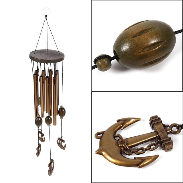 Campanas De Viento De Metal De Estilo Vintage, Tubo Antiguo Con Sonidos Relajantes, Campana De Viento, Decoración Del Hogar, Campanillas De Viento De Metal Colgantes, Regalos