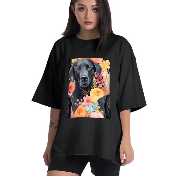 Plus Size Shirt for Women Black Tops for Women Short Sleeves Shirt for Women Dog2 T Shirt Crewneck Shirt for Women XS