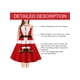 thumbnail image 5 of Lucakuins Vestido de mujer, vestido midi de encaje sin mangas con cuello redondo y estampado de estilo navideño para fiesta navideña Lucakuins  moda, 5 of 9
