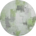 thumbnail image 2 of Addison Rugs Mayfield Premium Machine Washable Transitional Abstract Green Round Rug, 8' x 8', 2 of 6
