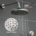 thumbnail image 5 of Boyel Living 8.3" Shower Faucet Set Wall-Mounted Rain Shower Faucet with Pressure Balanced Valve with Bathtub Spout锛孊rushed Nickle, 5 of 11