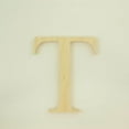 thumbnail image 2 of Package of 1, 8 Inch X 3/4" Thickness Baltic Birch Wood Letter T in The Times New Roman Font, Thick, Upper Case for Art & Craft Project, Made in USA, 2 of 4