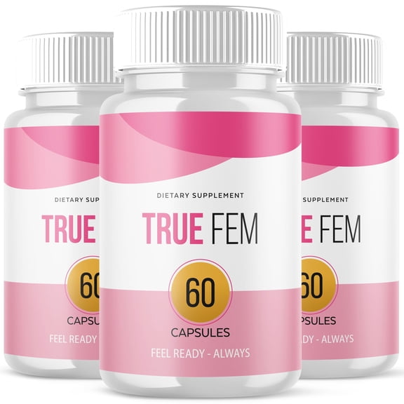 True Fem Pills Advanced Formula General Women's Health Support Hormonal Balance 180 Capsules