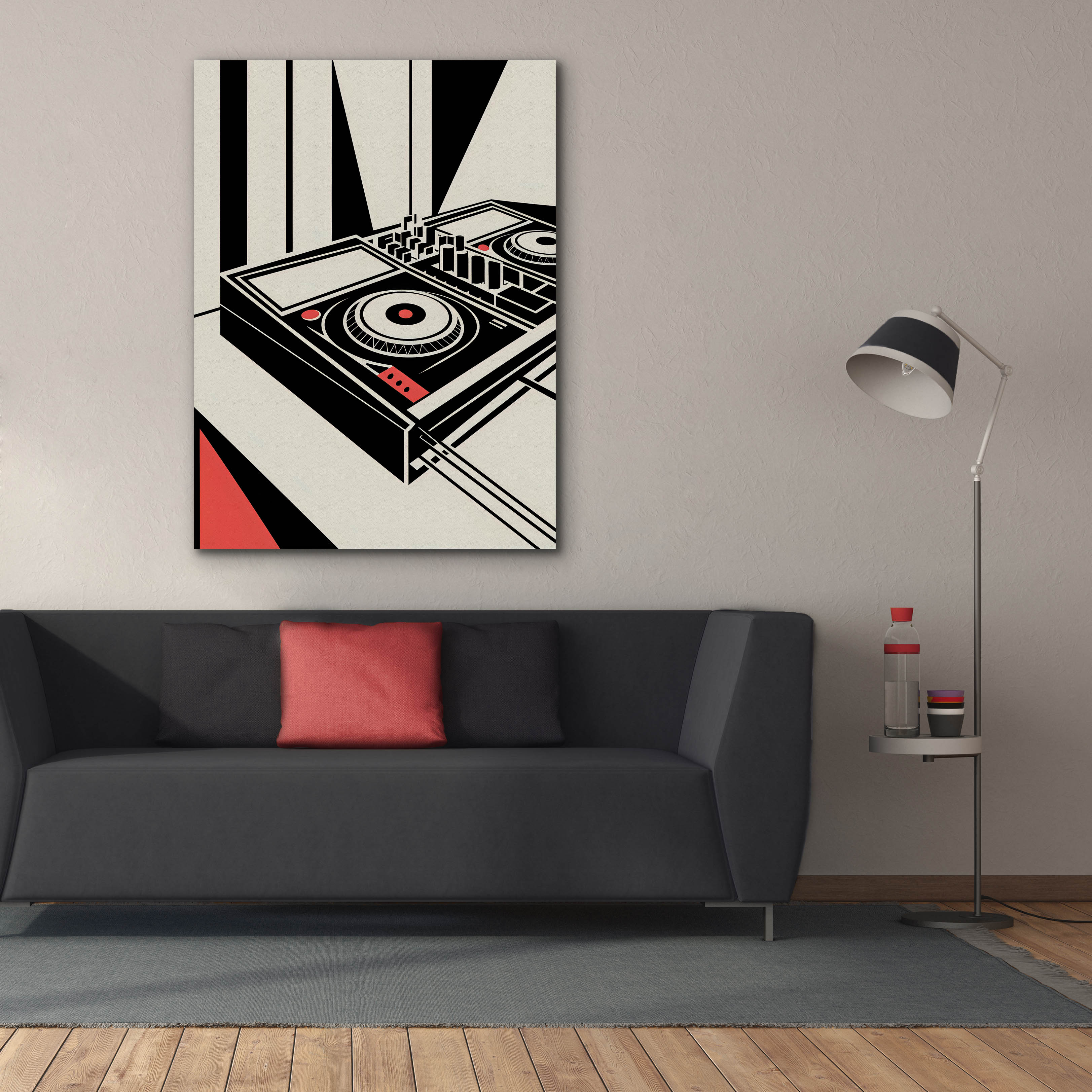 Epic Graffiti 'Bauhaus Dj Mixer' by Andreas Magnusson Canvas Wall