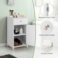 thumbnail image 7 of YYAo Bathroom Storage Cabinet, Toilet Storage Cabinet, Single Door Bathroom Cabinet with Adjustable Shelf and Drawer, 7 of 7