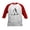 Red/White, variant on CafePress - Skeleton Playing Hockey Facing Kids Baseball T Shirt - Kids Cotton Baseball Jersey, 3/4 Sleeve Shirt
