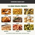 thumbnail image 5 of GreenPan Bistro XL 7-Quart 360° Clear View Air Fryer, 13 Presets, Easy to Clean, Nonstick, Black, 5 of 9