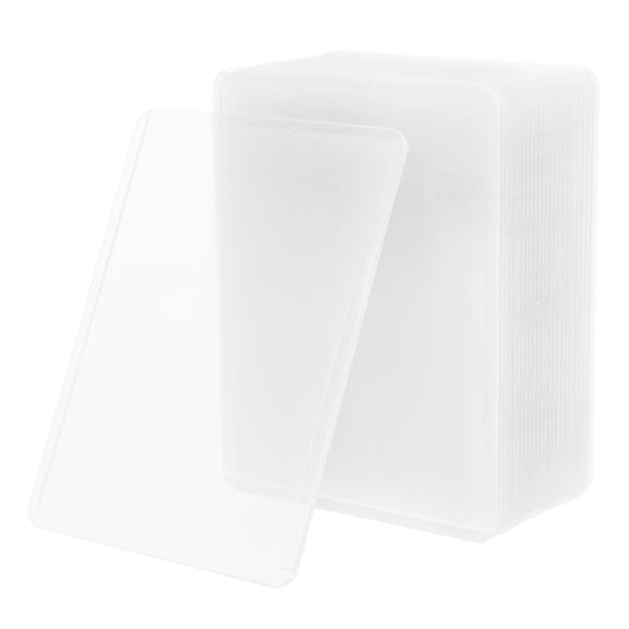 HONMEET 25Pcs Clear Plastic Hard Card Sleeves Protective Holders for Trading Card Storage