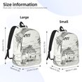 thumbnail image 3 of Yiaed Summer Vacation Scene With Camping Van Print Backpack, Premium Laptop Backpack, Travel Backpack for Women, Lightweight Backpacks, Comfortable Back Pack-Small, 3 of 5