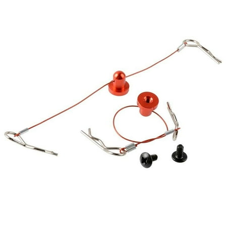 

2Pcs Anti-Lost Body Shell Wire Clip Pin with Screw Retainer for //Arram/Axial 1/10 RC Car Spare Red