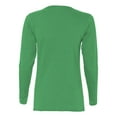 thumbnail image 3 of Gildan Heavy Cotton T-Shirt for Women Long Sleeve Scoop Neck Fit Cotton Shirt, 3 of 5