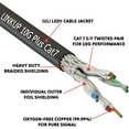 thumbnail image 3 of LINKUP - [Tested with Versiv CableAnalyzer] Cat7 Ethernet Patch Cable -3 FT (6 Pack) 10G Double Shielded RJ45 S/FTP |, 3 of 5