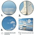 thumbnail image 3 of Designart "Serenity in Sailing with Sailboats I" Sailing Boat Floater Framed Canvas Wall Art, 3 of 7