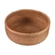 thumbnail image 3 of Natural Rattan Round Fruit Basket Wicker Tabletop Bread Serving Tray Weaving Food Storage Bowls(Larg, 3 of 5