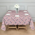 thumbnail image 3 of Pink Cartoon Unicorn Star Pattern Square Tablecloth,Waterproof Square Table Cover,Wipeable Spillproof Washable Table Cover for Home Kitchen Party Decor 60"x60"(152x152cm), 3 of 6