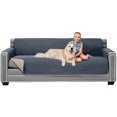 thumbnail image 1 of Original Patent Pending Reversible X-Large Oversized Sofa Protector, Many Colors, Seat Width to 78 Inch, Furniture Slipcover, 2 Inch Strap, Couch Slip Cover Throw for Pets, Denim Lt Taupe, 1 of 8