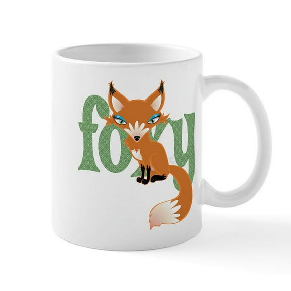CafePress - Foxy Red Mug - 11 oz Ceramic Mug - Novelty Coffee Tea Cup