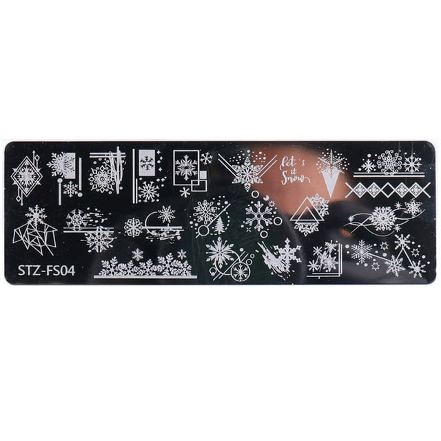 Nail Stamping Plate Various Patterns Clear Engraved Rust-Proof Polish Printing Flowers Nail Art Stamp for Girl