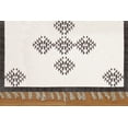 thumbnail image 4 of Casavani - 10'x18' Area Rugs for Living Room & Dining Room Handblock Printed Beige Cotton Dhurrie, 4 of 6