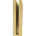 thumbnail image 4 of 3"W x 12"D x 12"H Thin Burlington Rough Cedar Woodgrain TimberThane Corbel, Primed Tan, 4 of 6