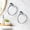 Chrome, variant on Towel Ring for Bathroom Wall Mount, Brushed Nickel Hand Towel Holder, Bathroom Accessories, Modern Towel Rack, 1 Pack