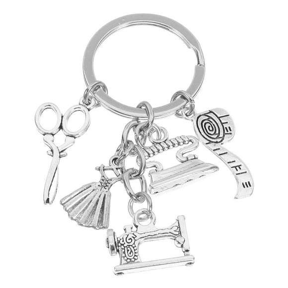 Sewing Machine Scissor Pendant Keychain Backpack Key Chain Purse Decorative Keychain Tailor Themed Keypendant Hangin Charm