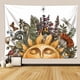 thumbnail image 2 of Manta de mesa decorativa colgante de pared, tapiz de mano, estilo de bruja, sol, luna, seta, 2 of 4