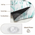 thumbnail image 6 of Round Rugs 3.3Ft, Teal Spring Floral Round Area Rug Washable Indoor Throw Carpet, Watercolor Botanical Summer Flower Soft Non Slip Circle Rug for Laundry Room Patio Home Decor Aesthetic, 6 of 8