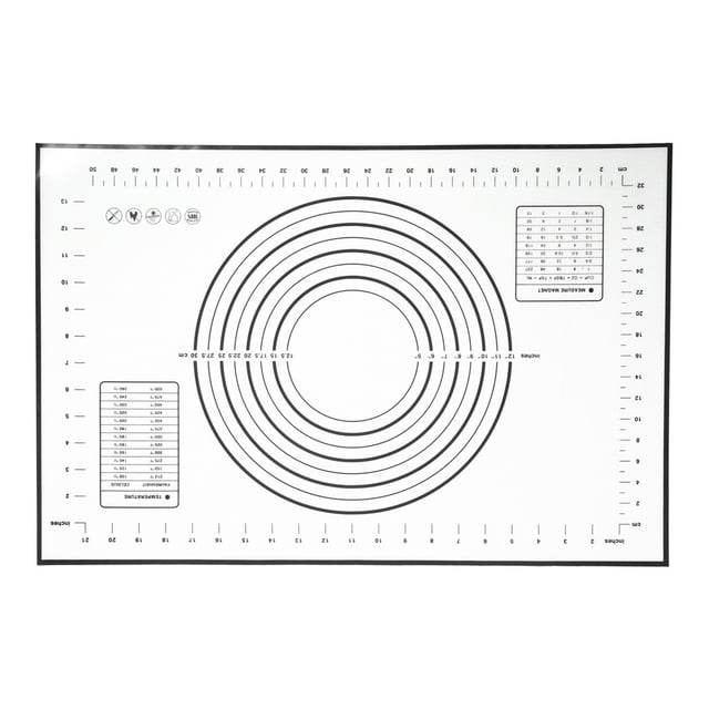 Rolling Pin Pad, Food-grade Silicone Baking Mat, For Home Restaurant Kitchen Office Black