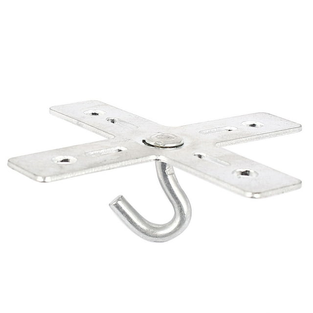 Unique Bargains Cross Design Base Metal Ceiling Fan Fixture Mount Hook Hanger Holder 34mm Height